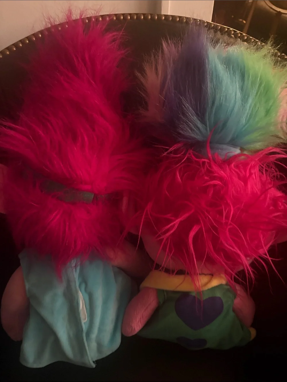 Trolls Pink Plush Duo with Bright Magenta & Multicolor Hair